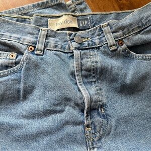 Gap Low Rise Button Fly Jean Size 8